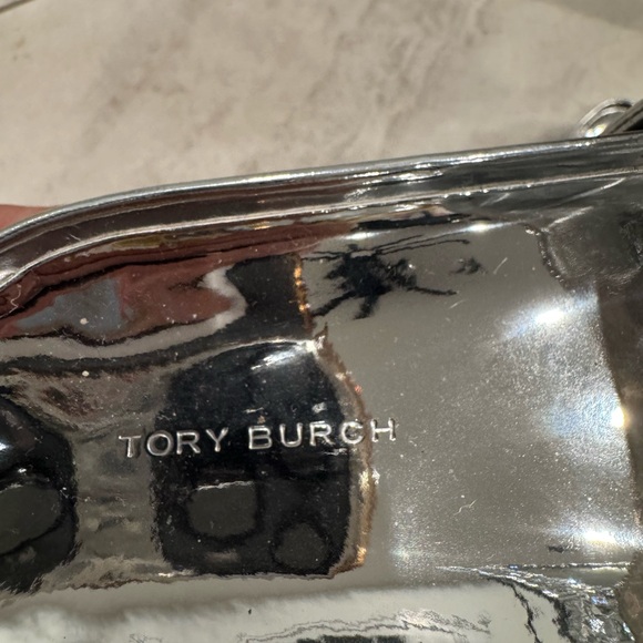 Tory Burch Patos Mismatched Hammered Slide - Picture 8 of 9